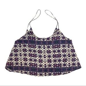 Brandy Melville Festival Boho Crop Top Tank Top Women’s One Size
